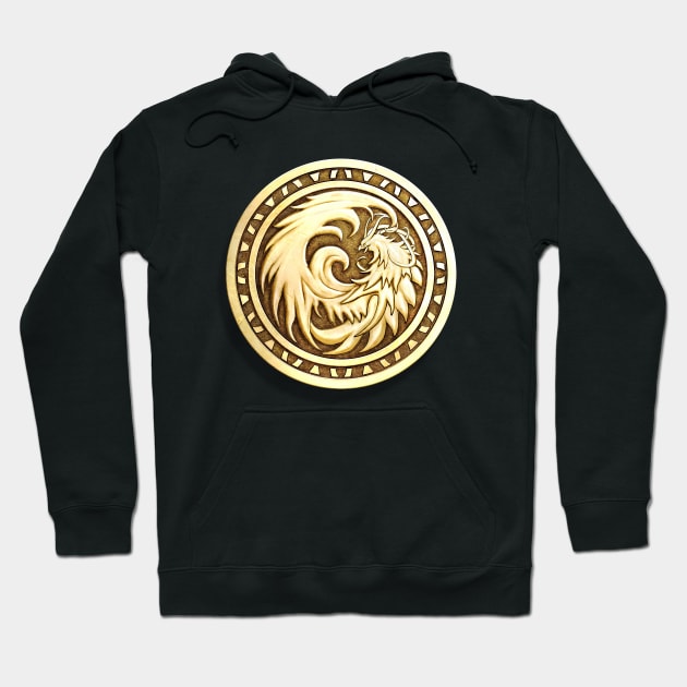 Phoenix Coin gold Hoodie by chriskar